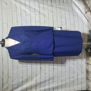 2 Piece Skirt/Blazer Suit Blue Size 12